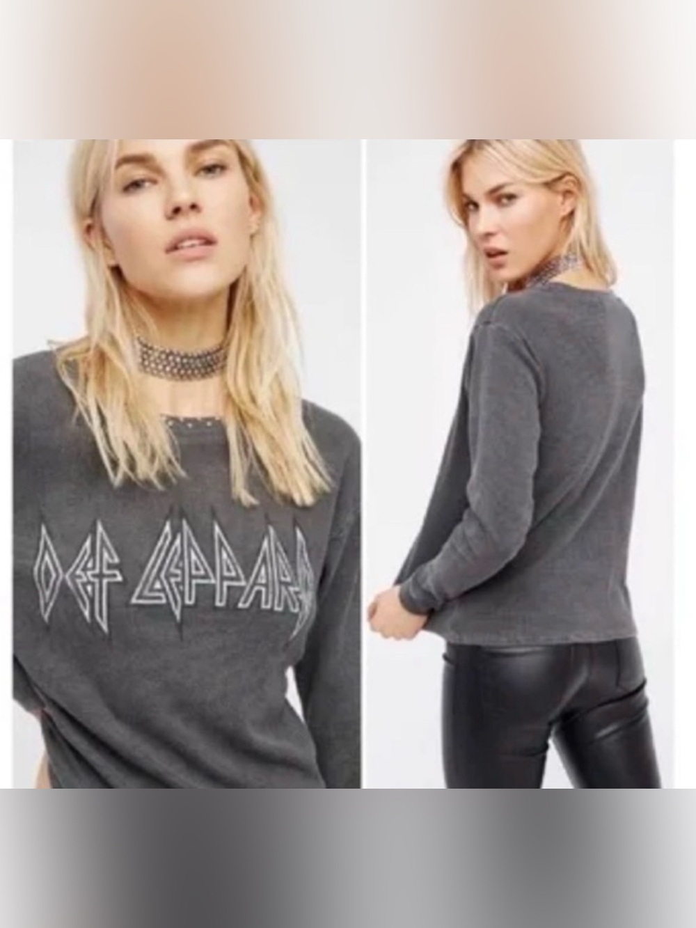 DAYDREAMER X FREE PEOPLE Studded Def Leppard Thermal Top